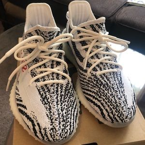 zebra print yeezys